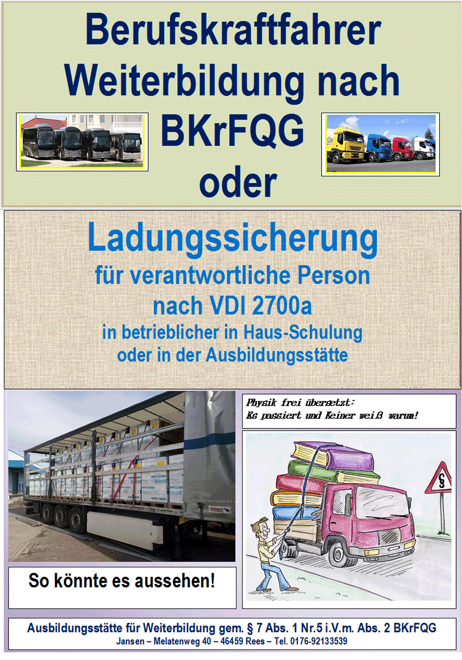 Ladungssicherung nach 2700a